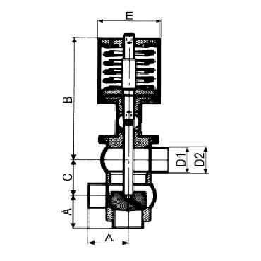 4732P Клапан седельный передвижной пневматический сварка/сварка/сварка тип LL схема